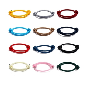 Pulsera Deportiva de Cuerda Milanesa Unisex de Moda, Pulsera de Paracord para Hombre Hecha a Mano con Acero de Titanio Geométrico, para Regalos - Product Image 1