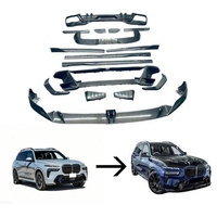 Kits de carrosserie 100% carbone sec pour BMW X7 G07 LCI 2022-2026 – Kit de conversion de pare-chocs style LD avec lèvre de spoiler avant