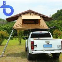 Tente de toit de voiture 4 saisons pour 2 personnes, pliable, en alliage, 2,2 m