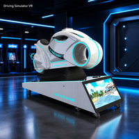 VR Space Wheel Mesin Simulator Gerak Dalam Ruangan Komersial Berbahan Fiberglass & Logam untuk Wahana Balap Arcade