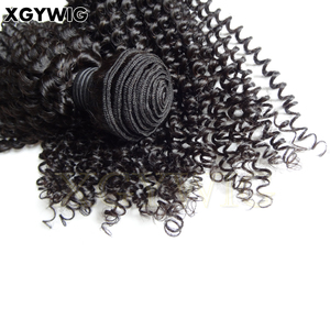 Cổ 10 "-30" giá xuất xưởng giá rẻ 100% Trinh Remy Brazil tóc con người màu sắc tự nhiên dệt bó kinky xoăn phần mở rộng - Product Image 5