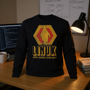 Camiseta de manga larga Linux Penguin Open Source Nerd Geek Software - Product Image 3