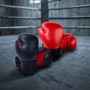 Gants de boxe ZY Brand personnalisés en cuir artificiel pour entraînement de Muay Thai, sans protège-poignets, 24 oz, universels, lestés, pour combat et sparring, avec fermeture auto-agrippante - Product Image 2