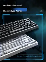 Clavier mécanique filaire personnalisé en alliage d'aluminium QBZ65 QBZ75 pour e-sport, avec suivi de balles, interrupteur magnétique CNC 8K, en stock