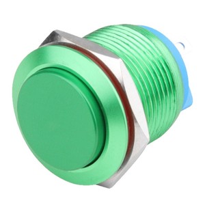 สวิตช์ปุ่มกดแบบกันน้ำโลหะหัวสูง 16 มม. IP65 ชุบนิกเกิล ขั้วต่อแบบสกรูทองเหลือง - Product Image 5