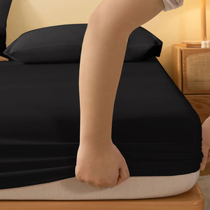 Sábana Ajustable de Alta Calidad para Cama Individual, Matrimonial o Queen, Cubre Colchón Natural con Banda Elástica, Ropa de Cama con Funda de Almohada - Product Image 4