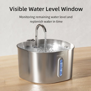 Dispenser d'Acqua Automatico Petwant da 2.2L in Acciaio Inox, Fontana per Gatti Ultra Silenziosa all'Ingrosso - Product Image 2