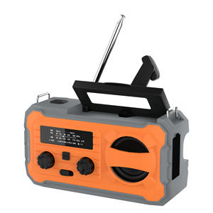Multifunctional FM/AM Solar Hand-Crank Emergency Radio with 4000mAh Power Bank and Flashlight - Product Image 2