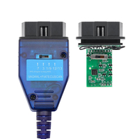 Conector OBD, Adaptador OBD para Herramienta de Escaneo VAG KKL para VAG409 con Chip FTDI FT232RL/9241A PCB Rojo para Vag 409 Kkl OBD 2 USB Int