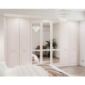 Meubles <span class=keywords><strong>de</strong></span> chambre à coucher <span class=keywords><strong>de</strong></span> haute qualité au design personnalisé, armoire à grande capacité <span class=keywords><strong>de</strong></span> rangement, armoire en bois <span class=keywords><strong>blanc</strong></span> avec miroir et tiroirs - Product Image 2