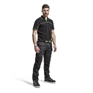 BLAKLADER - 149613309933C152 Pantalon de service stretch avec poches à clous Noir/Jaune-PANTALON DE TRAVAIL EAN 7330509548547 - Product Image 3