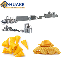 Industriële automatische lijn voor het verwerken van gefrituurde gepofte snacks, continu frituur- en extrusieapparatuur voor snacks