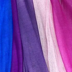 100% Silk Tulle Mesh Fabric For Wedding Dresses Knitted Silk Netting In 100% Mulberry Silk