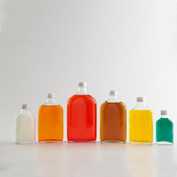 Bouteille en verre plate de 100 ml transparente pour mini-liqueur, vodka, café infusé à froid – Stock limité, prix abordable
