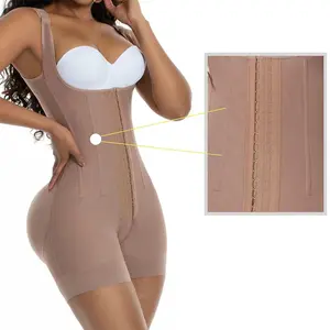 Estágio 1 Esbelta Cintura Corpo Inteiro Longo Shaper Médico Butt Lift bbl pós cirurgia lipo 2xs xl Alta Compressão Fajas Colombianas