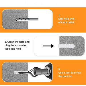 Podofo Crochets à visser en acier inoxydable (20 pièces) avec loquet de sécurité, <span class=keywords><strong>pour</strong></span> mangeoires d'oiseaux, lanternes, tasses, OEM ODM - Product Image 3