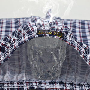 Op maat gemaakte boxershorts voor heren, hoge kwaliteit UOKIN 100% polyester, ademend, geruite boxershorts, groothandel, middelhoge taille - Product Image 5