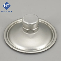 Couvre-boîte métallique vide en acier inoxydable de 42 mm avec bec verseur et col à vis pour boîtes de conserve à usage industriel chimique