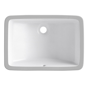 <span class=keywords><strong>Lavabo</strong></span> de baño bajo encimera de mármol de cerámica blanca moderna con certificado CUPC de 18 ''X 12'' para uso en Hotel, Hospital o apartamento - Product Image 1