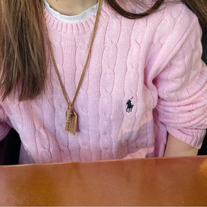 Hilo de Algodón Escaneable Versión Original para Bordado, Rafia Clásica con Cuello Torcido, Suéter de Punto de Manga Larga para Otoño - Product Image 4