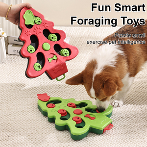 Juguete de rompecabezas de Alimentación inteligente para perros, entrenamiento de comida lenta, enriquecimiento espiritual, plástico duradero, embalaje de cartón sostenible - Product Image 2