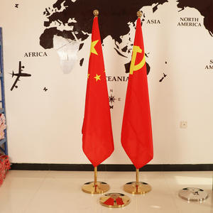 Mât de drapeau rétractable d'intérieur de 1,6 à 3 m, écologique, couleur personnalisée, sur pied, pour décoration de salle de conférence de bureau, en polyester - Product Image 4