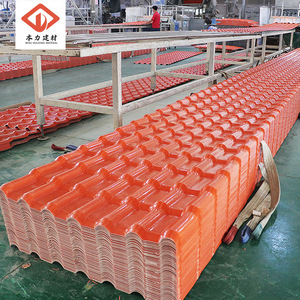 <b>Pvc</b> Corrugated Roof <b>Tiles</b> For Waterproofing Traditional Design Foshan Made - Product Image 2