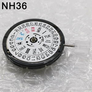 Proveedor de Movimientos de Reloj Seiko Cal.NH36A, Movimiento Mecánico Automático NH36 Original de Alta Precisión con Fecha/Día - Product Image 1