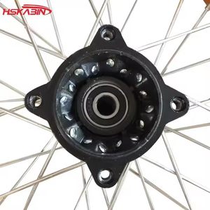 Moyeu de roue de moto Hskazin 14 pouces en alliage d'aluminium, frein à tambour, pièce de rechange avant/arrière pour moto tout-terrain - Product Image 2