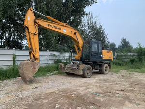 Excavadora de cadenas de 21 toneladas Hyundai 210W-7 usada en venta con motor original, caja de cambios y bomba para inspección por video - Product Image 4