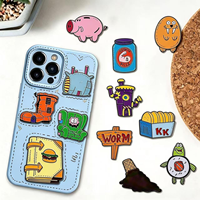 Pegatinas para Carcasas de Teléfono, Dijes Metálicos Grabados Personalizados, Diseño DIY, Decoración Móvil, Regalos, Fabricante Mayorista de Dijes para Teléfono
