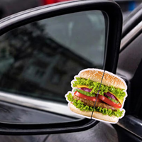 Tarjetas de Visita Plegables con Forma de Hamburguesa, Diseño Personalizado, Código QR, Tarjetas 3D Pop-up, Marketing Creativo