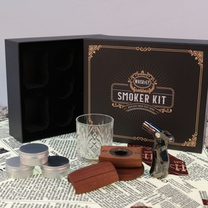 Kit de ahumador de bebidas de madera personalizado, regalo de Navidad, ahumador de <span class=keywords><strong>whisky</strong></span> con astillas de madera, ahumador de madera para <span class=keywords><strong>whisky</strong></span> <span class=keywords><strong>Bourbon</strong></span> - Product Image 4