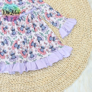 Pyjamas personnalisés en <span class=keywords><strong>fibre</strong></span> de bambou pour bébés, boîtes mystères joyeuses, combinaisons à volants pour enfants - Product Image 3