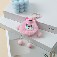 Porte-clés pendentif en peluche animal à longues pattes, couleurs vives, thème Halloween, unisexe, pour clés de voiture, dimensions 10x5x3cm