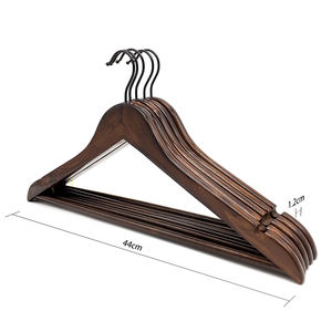 Cintres en bois personnalisés de haute qualité avec logo, vente directe des fabricants, cintres en bois pour hommes - Product Image 6