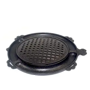 korean cheese ring option bbq plate bbq grill mat barbecue non-stick pan for restaurant