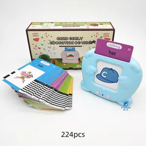 Las más nuevas tarjetas Flash inteligentes Flashcards juego de lectura juguete máquina parlante para aprender inglés árabe juguetes para niños y niñas