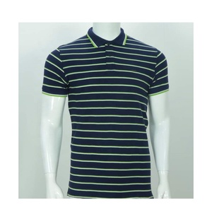 2025 nouveauté hommes 100% coton pour Polo motif solide conception personnalisée Logo usine fabrication rayé pour Polo Sh - Product Image 3