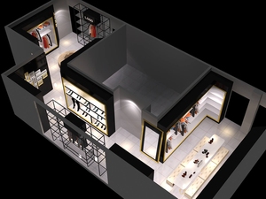 Gli uomini si adattano al design d'interni del negozio di abbigliamento per decorare il mio negozio di sartoria espositore per parete - Product Image 3