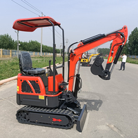 Mini-excavatrice LOONG SHEEN avec moteur certifié EPA, excavatrice compacte sur chenilles pour la construction et l'aménagement paysager