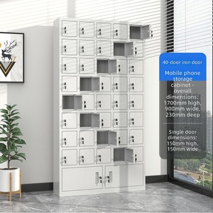 Steel Tablet Computer Charging Parcel Locker Electronic Lock Iron Key Floor Mount Assembled Station Mobile Phone Centralized - Product Image 2