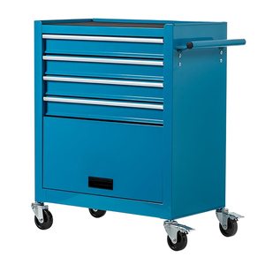 Leshare Blue 4-Drawer Keyed Rolling <b>Tool</b> Box <b>Cabinet</b> with 200kg Load Capacity and Wheels OEM - Product Image 1