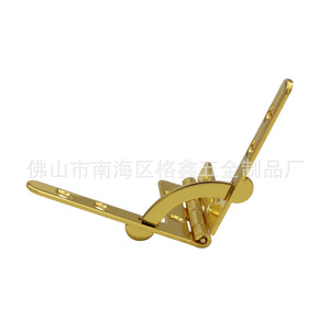 Bisagra para muebles, hierro chapado en oro, montaje en superficie antirust para caja de madera B013 1 - Product Image 5