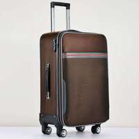 Valise en tissu Oxford 20 pouces pour enfants et famille, bagage de voyage léger avec roulettes pivotantes, étanche