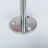 Support mural réglable en acier inoxydable SS304/SS316 pour main courante NF068, fixation pour balustrade et rampe d'escalier en tube rond