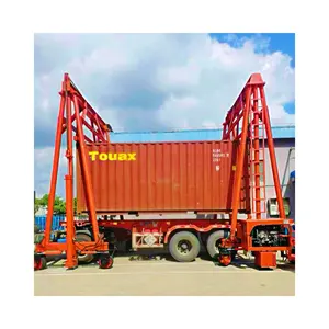 20ft 40ft Mobile Portable Lift Shipping Container Crane Yard Shipping For Sale