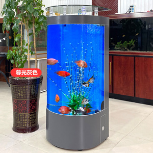 <span class=keywords><strong>Aquarium</strong></span> semi-circulaire en bois massif personnalisé, éco-<span class=keywords><strong>aquarium</strong></span>, pas besoin de vidage d'<span class=keywords><strong>eau</strong></span>, salon, aménagement paysager, <span class=keywords><strong>aquarium</strong></span> <span class=keywords><strong>pour</strong></span> poissons rouges - Product Image 3