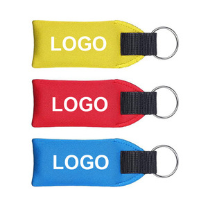 Nhà Sản Xuất Neoprene Đầy Màu Sắc Hình Chữ Nhật Float Vòng Chìa Khóa Không Thấm Nước Thuyền Bọt Móc Chìa Khóa Cho Thể Thao Dưới Nước Với Biểu Tượng Tùy Chỉnh - Product Image 3