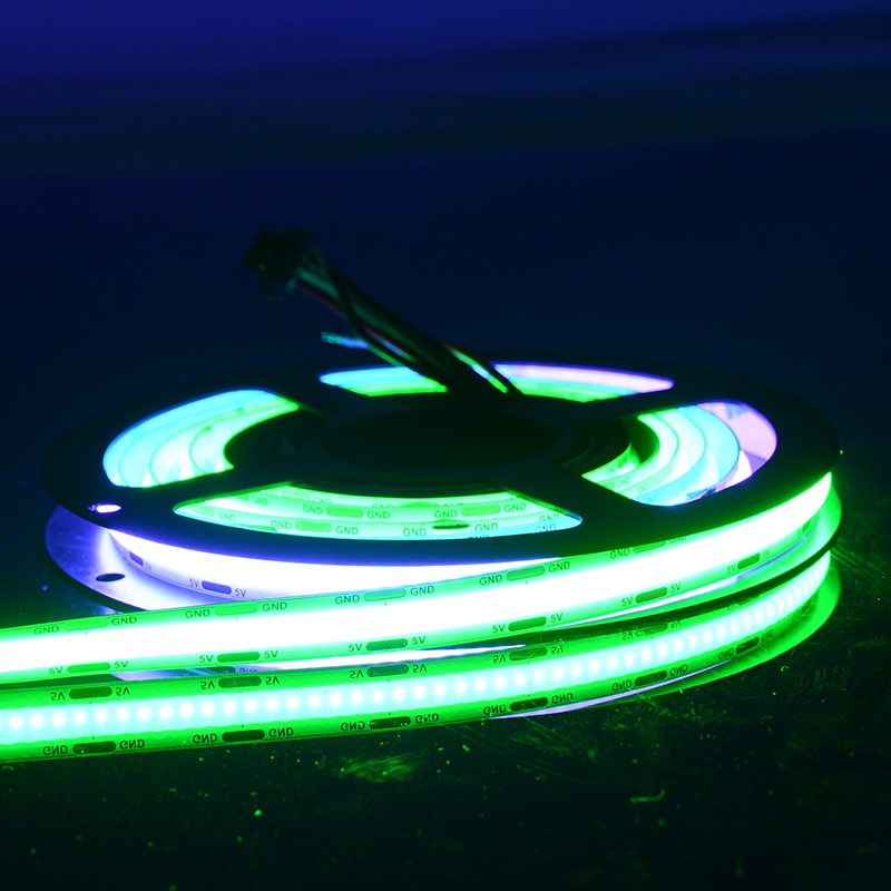 Factory sales High Quality Dc5v 1008 Leds/m Magic Color Flexible Fcob Led Strip for decoration